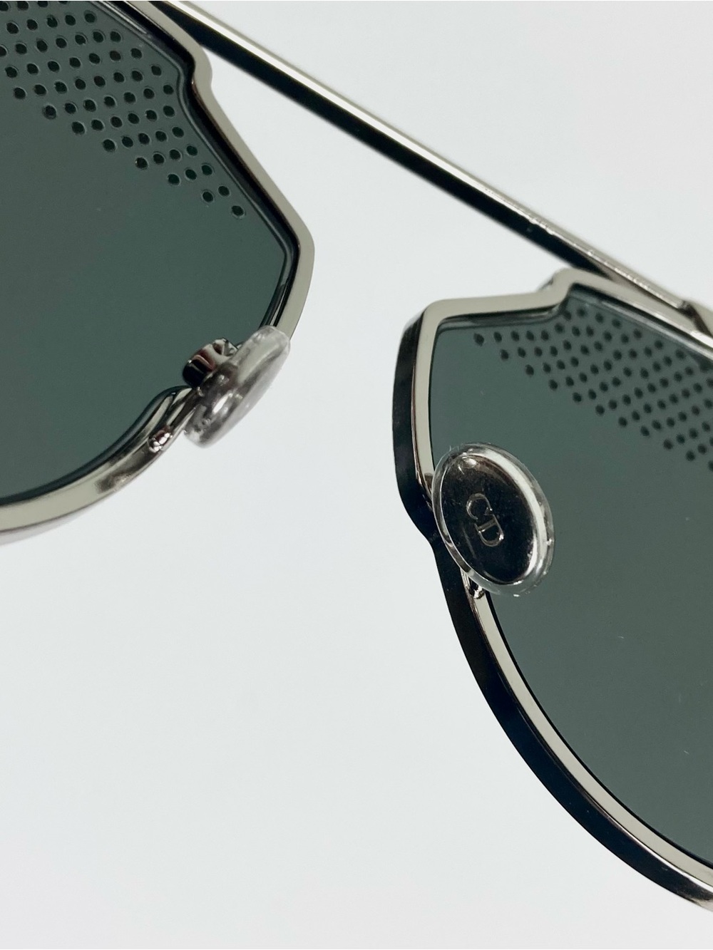 Christian Dior So RealS Studded 85LDC Palladium White Sunglasses Mirror NWT - Picture 7 of 17
